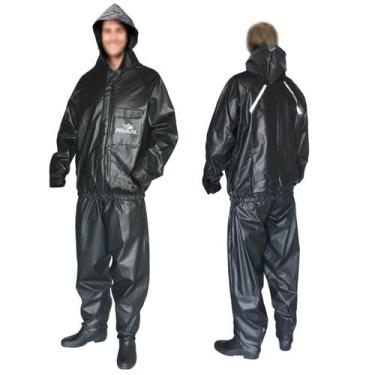 Imagem de Capa Chuva Capuz Motociclista Pvc Piraval Impermeável Preto, P, PRETO