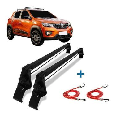 Imagem de Rack De Teto Bagageiro + 2 Elasticos Kwid 4 Portas Ano 17/22