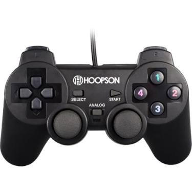 Imagem de Controle para PC, Dual Shock, USB 2.0, Preto, Hoopson/Mercoriental