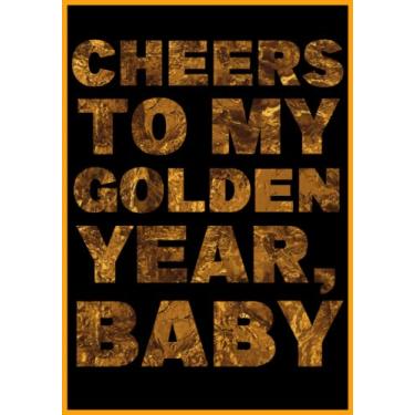 Imagem de Inspirational Journal For Women - Cheers To My Golden Year, Baby: You Grow, Gurl! Motivational Notebook, Personal Diary For Women, Teens And Girls, ... Cover, 122 Lined Pages With Cute Interior