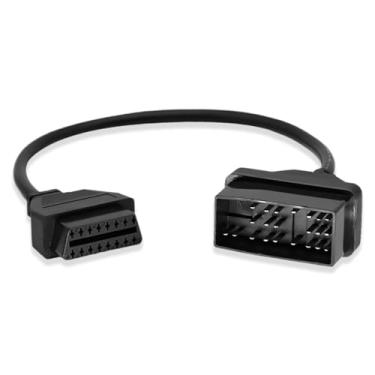 Imagem de Cabo adaptador OBD2 para veículos Toyota 22 pinos OBD2 16 pinos para OBD1 22 pinos OBDII conector de diagnóstico de carro compatível com scanner de diagnóstico OBD II (22 pinos para Toyota)