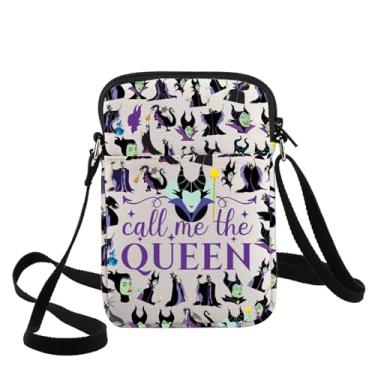 Imagem de G2TUP Bolsa tiracolo Evil Queen Villains Movie Fans Gift Call Me The Queen Bolsa de ombro Mercadoria de vilões, Call Me Queen Cb