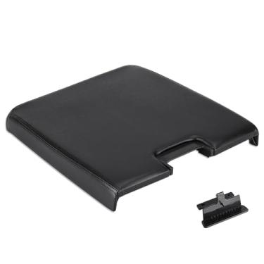 Imagem de ILONPA Tampa preta para apoio de braço para console central com trava para Chevy Avalanche Silverado Tahoe 2007-2013, Chevy Silverado GMC Sierra 1500 2500HD 3500 20864154 20864151 20864151 20864153 9244 835