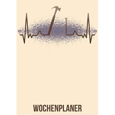 Imagem de Wochenplaner: Wochenplaner zum notieren, organisieren und planen DIN A4. Kalender / Terminkalender / Monats- / Tagesübersicht / Kontakt- / Geburtstags ... heartbeat herzschlag heartbeat herzschlag