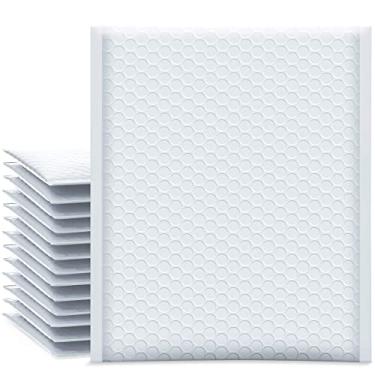 Imagem de Envelopes acolchoados Ucgou de 18,4 x 30,4 cm à prova d'água e de bolhas de poliéster, envelopes de envio autovedante, 25 peças, Branco, 7.25x12 Inch