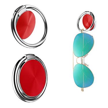 Imagem de BENEKIY Pacote com 2 suportes de óculos e óculos de sol para painel de carro, liga metálica, suporte de óculos de sol, gancho para carro, barco, RV ou caminhão para qualquer superfície