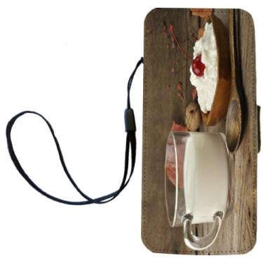 Imagem de Rikki Knight Milk And Fancy Cottage Cheese Flip Capa para iPhone com aba magnética para iPhone 5/5s - Leite e Queijo Cottage Chique