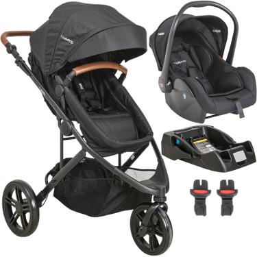 Imagem de Carrinho de Bebe Moises Bebe Conforto e Base Kiddo Trek Preto