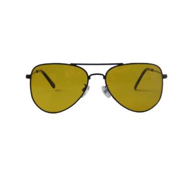Imagem de Oculos De Sol Feminino Estilo Aviador Lente Amarela - Pop!