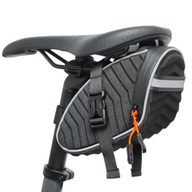 Imagem de Danuosie Bolsa para assento de bicicleta, bolsa para selim de bicicleta, bolsa de assento 3D, bolsa de assento de ciclismo para bicicletas de estrada de montanha e passageiros