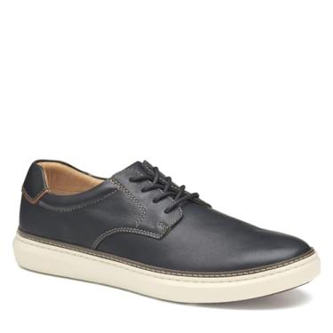 Imagem de Johnston & Murphy Sapato masculino casual McGuffey 2 bico liso com cadarço, Grão integral preto, 46