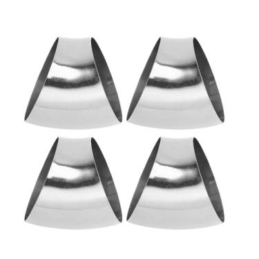 Imagem de Motoforti 4 peças 45 graus mandril curva cotovelo carro modificado tubo de escape tubulação 7.6 cm espessura OD 1,2 mm/18GA 76x87x1,2 mm 201 aço inoxidável tom prata