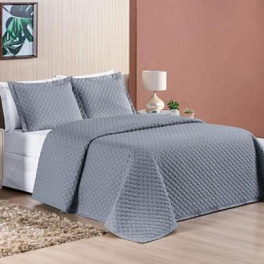 Imagem de Cobre Leito King Doroty Micropercal 100% Poliéster - Cinza - Lilly Hom