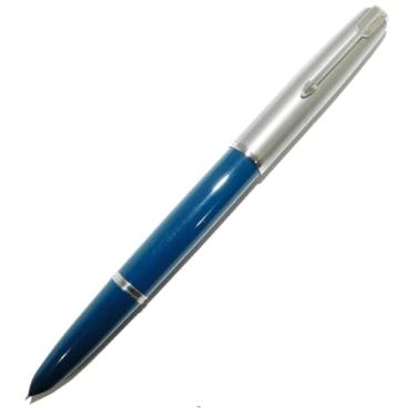Imagem de Caneta Tinteiro Parker 51 Argentina Teal Blue Lustraloy Pena Ouro F 14k - New Old Stock
