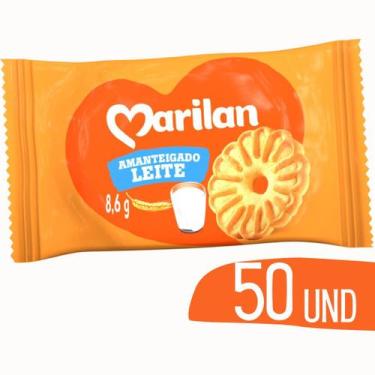 Imagem de Biscoito  Amanteigado Leite Marilan Sache 8g - 50 unid