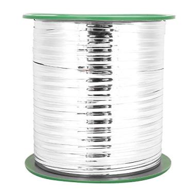 Imagem de Munefe 400 jardas de laços de torção, laços de torção para sacos de plástico, laços de sacos, adequados para ensacar doces, festas e embalagens de padaria (Silver)