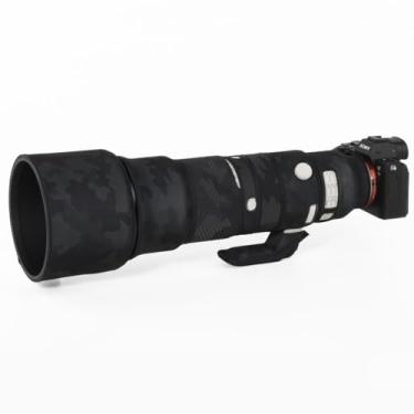 Imagem de ZZQ&CCF Capa de lente camuflada à prova d'água para Sony FE 400-800 mm f/6.3-8 G OSS Capa protetora de chuva SEL400800-#KHMC preta