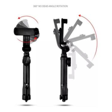 Imagem de Tripé Selfie Stick Bluetooth Portátil e Sem Fio
