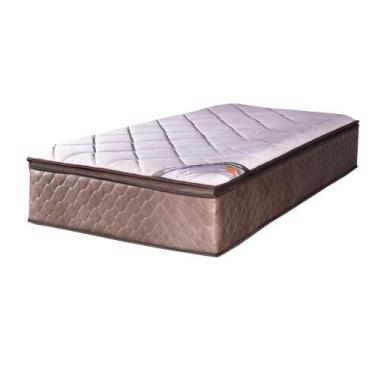 Imagem de Colchão Solteiro Molas Ensacadas Vougue Marrom 088x188x30 Bom Pastor