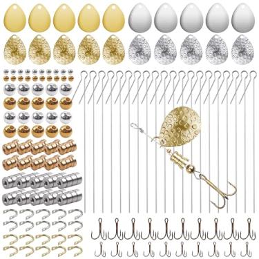 Imagem de Kit giratório de fabricação de peças sortidas para acessório Spinnerbait DIY Eixo Lâmina giratória