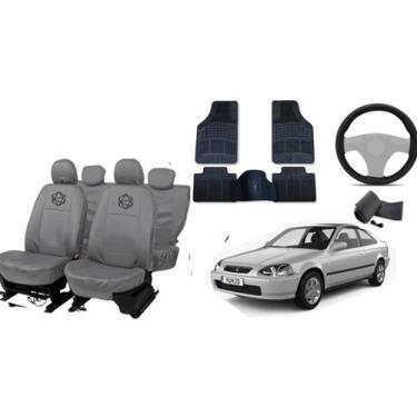 Imagem de Jogo capa couro Civic 95-99 + interior sofisticado - ferro tech br