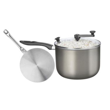 Imagem de Kit Pipoqueira Mta 4,8L Grafite Fogão Indução