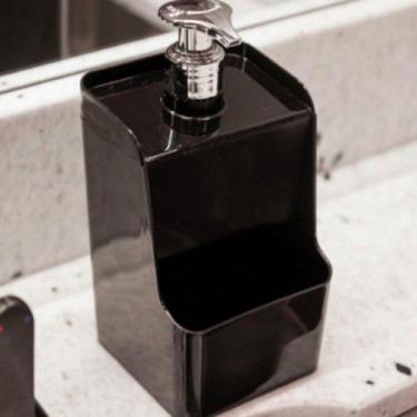 Imagem de Dispenser/Porta Detergente Preto Solido de Plástico - UZ Utilidades