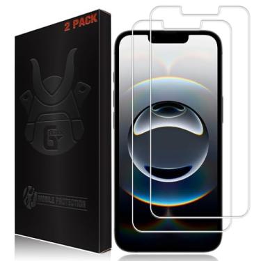 Imagem de G-Armor Pacote com 2 protetores de tela para iPhone 16e (4ª geração iPhone SE). Capa de tela de vidro temperado 9H, ultrafina, sensível ao toque, resistente a arranhões, revestimento oleofóbico