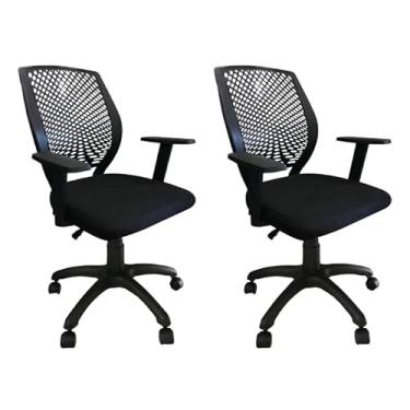 Imagem de Kit 2 Cadeiras Diretor Giratória Brunelli com Relaxsystem Escritex - Conforto e Elegância para Seu Escritório