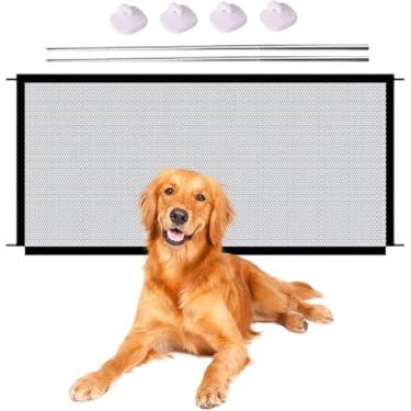 Imagem de Tela de Proteção 110x0,73 Para Cães e Gatos Pets Cachorros Porta Cercado Divisória Rede De Proteção Criança Parede Pet Porte Pequeno