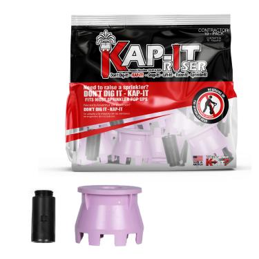 Imagem de Extensão de elevação de irrigador de água não potável Kap-It – Elevação de 3,8 cm para sistemas de água reciclada – Pacote com 10