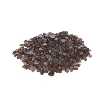 Imagem de Vidro de fogo temperado brilhante premium para lareira a gás ou propano para lareira ao ar livre, fácil de instalar e estimular a experiência de visualização - 4,5 kg - Bronze queimado