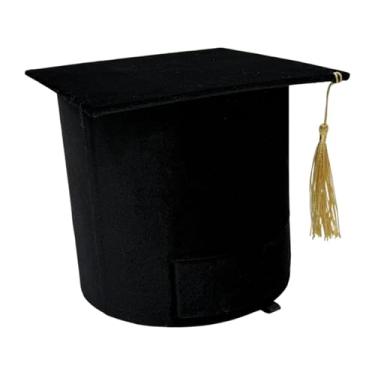 Imagem de rockible Embalagem para Boné de Formatura, Caixa para Flores, Recipiente Prático E Leve para Doces, Preto, Tamanho real