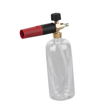 Imagem de Ｂｅｓｇａ Garrafa de pulverizador de espuma de 1/4'' Conector rápido Multifuncional Portátil Grande Capacidade Ferramenta de lavagem de carro para, Transparente 1l