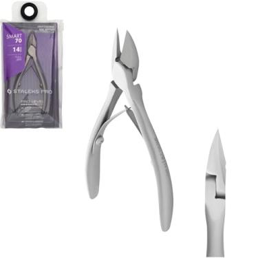 Imagem de Staleks Pro Alicate de cutícula profissional Smart 70 Full Jaw de 14 mm - Pacote com 1 - Modelo NS-70-14