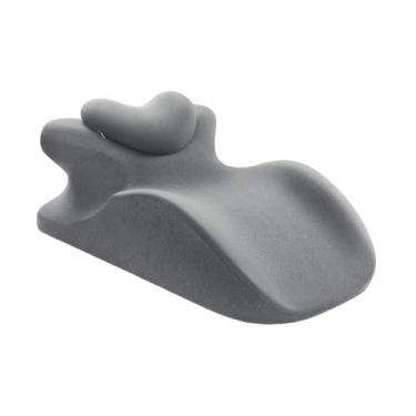 Imagem de YWJLQH Travesseiro de apoio para pescoço com decúbito ventral, versátil, ergonômico, antiderrapante, almofada de presente para dormir, escritório, leitura, Cinza