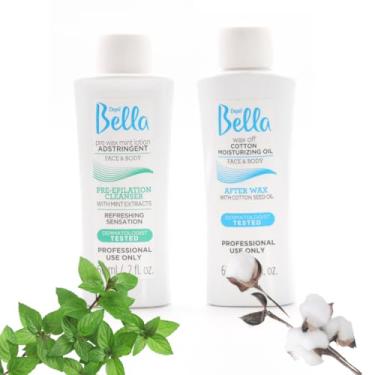 Imagem de DEPIL BELLA Kit De Depilação: Loção Adstringente Pré-Depilação Com Hortelã E Óleo Semente Algodão Pós-Depilação, 60 Ml Cada