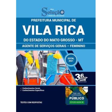 Imagem de Apostila Vila Rica Mt - Agente De Serviços Gerais - Feminino - Editora
