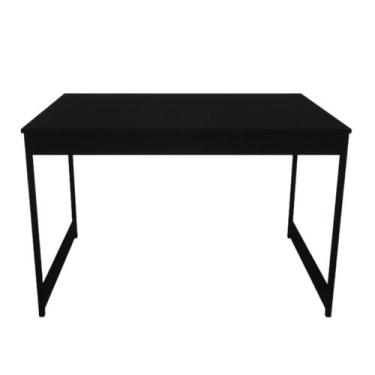 Imagem de Mesa Sala De Estar E Jantar Estilo Industrial Madeira Pés De Aço Wild 