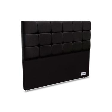 Imagem de Cabeceira Cama Box Estofada Piave Linho Queen - Linho Preto - Ortobom