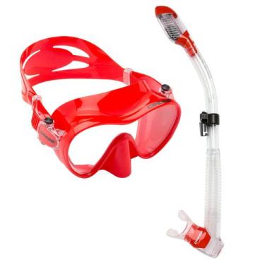 Imagem de Kit de Mergulho Máscara+Respirador Cressi Frameless + Supernova Dry, V