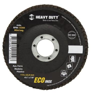 Imagem de DISCO FLAP ECOINOX FIBRA CONICO 4.1/2 GRANA 120 - 10 Unidades