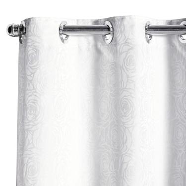 Imagem de Cortina Porta Janela 4,00M X 2,70M Semi Blackout Branco - Enxoval Vip