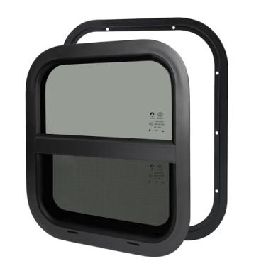 Imagem de Janela de trailer para trailer, 35,5 cm L x 40,6 cm A RV vertical deslizante janela para trailer de carga/reboque utilitário/trailer de viagem/motorhome/van de carga/caminhão/SUV, serve para parede