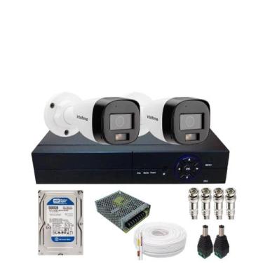 Imagem de Kit 2 Câmera De Segurança Intelbras Vhd 3220b Full Color Com Áudio Dvr