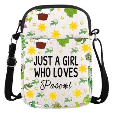 Imagem de Bolsa tiracolo Chameleon para fãs de filmes de desenho animado bolsa carteira para amantes de camaleões bolsa carteira de filme de desenho animado, Bolsa transversal Pascal, Simples e prática