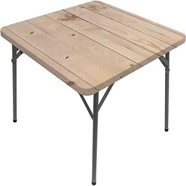 Imagem de CESGFC Toalha de mesa de madeira, estampa de textura de prancha de madeira, borda elástica, capa de mesa de jantar interna/externa, adequada para mesa quadrada de 157,5 x 157,5 cm