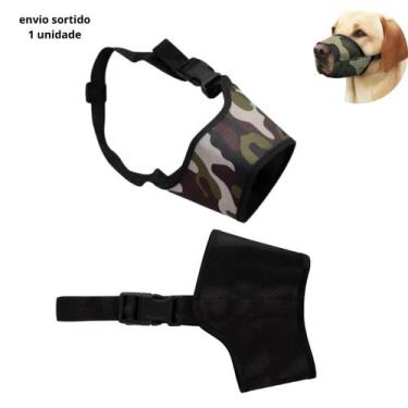 Imagem de Focinheira Ajustável P/ Cachorros de Poliéster Resistente - Fluffie