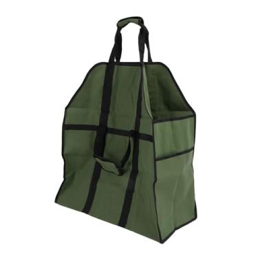 Imagem de Cffuvros Lenha ao Ar Livre de Transporte, Grande Transportadora de Lenha com Alças, Carvão para Churrasco de Acampamento, Transporte Fácil de Transporte e Acessórios de Fogão a Len