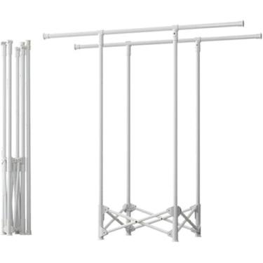 Imagem de Cabide Dobrável Do Chão Ao Teto Cabide De Roupas Internas Quarto Cool Dr Clothes Does Not Occupy Space Balcony Invisible Clothes Rack, Without net pocket